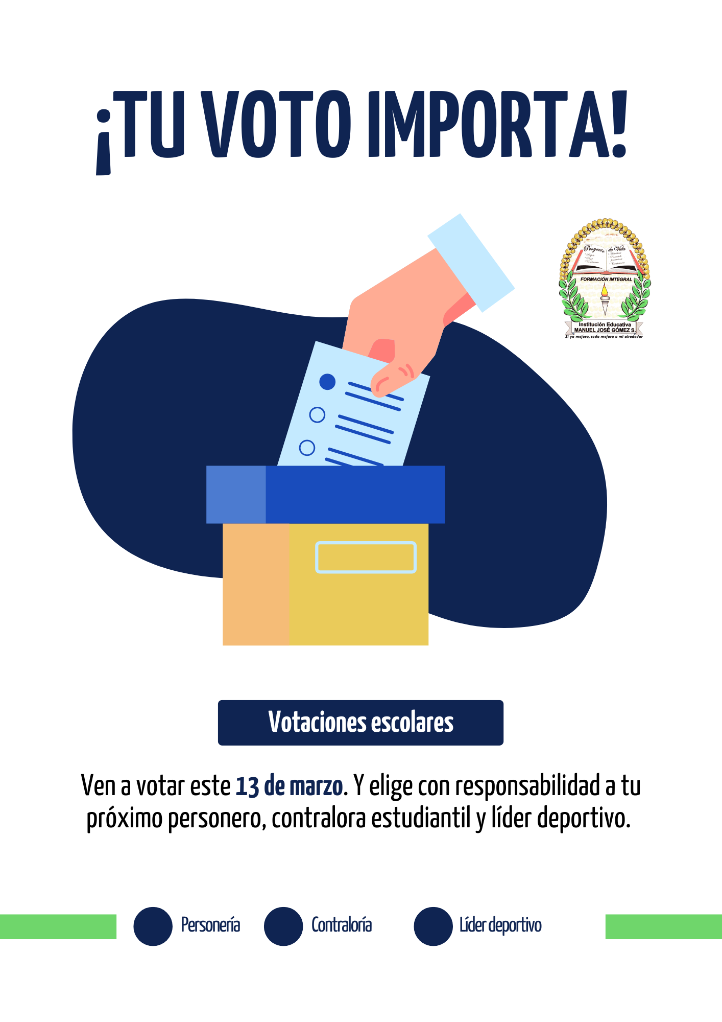 Publicación para las elecciones escolares